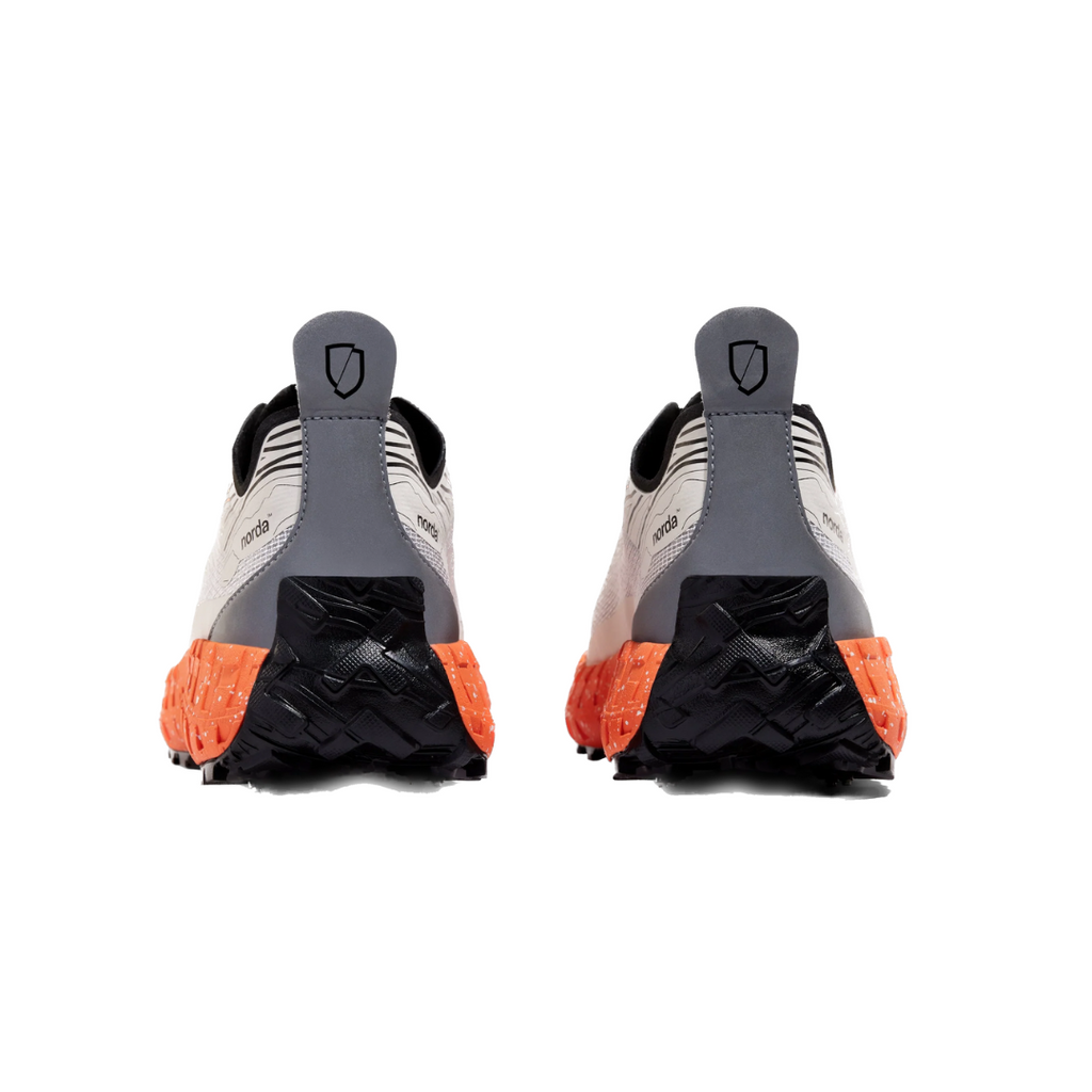 Norda Women's 001 G+ Spikes Trail Running Shoes (Grey Orange)