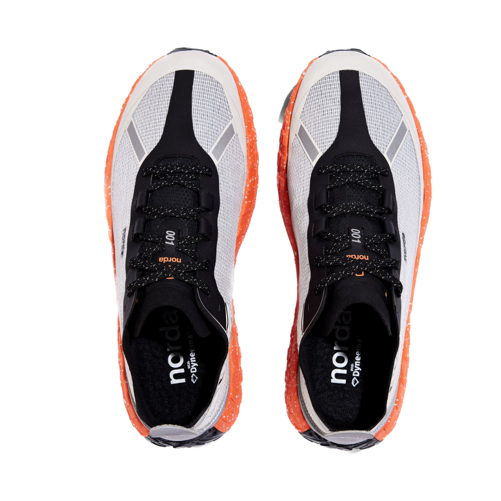 Norda Women's 001 G+ Spikes Trail Running Shoes (Grey Orange)
