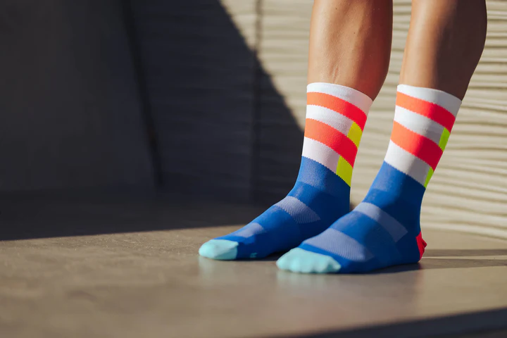 Incylence Unisex's Ultralight High-Cut Running Socks (Spirals)