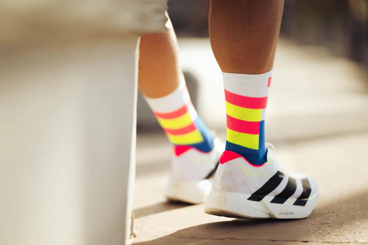 Incylence Unisex's Ultralight High-Cut Running Socks (Spirals)