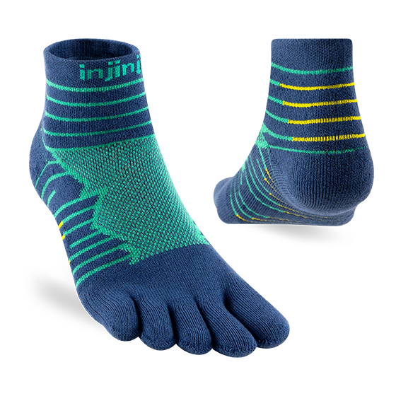 injinji Unisex's Ultra Run Mini‑Crew Socks (401130)