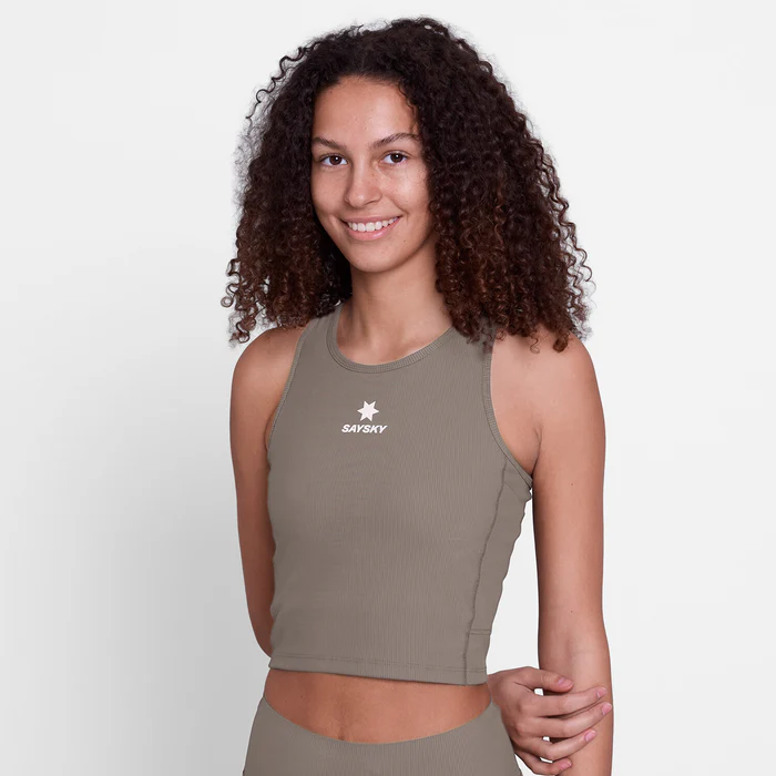 SAYSKY Women's Combat Rib Crop Top