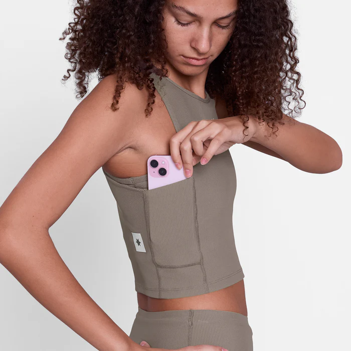SAYSKY Women's Combat Rib Crop Top