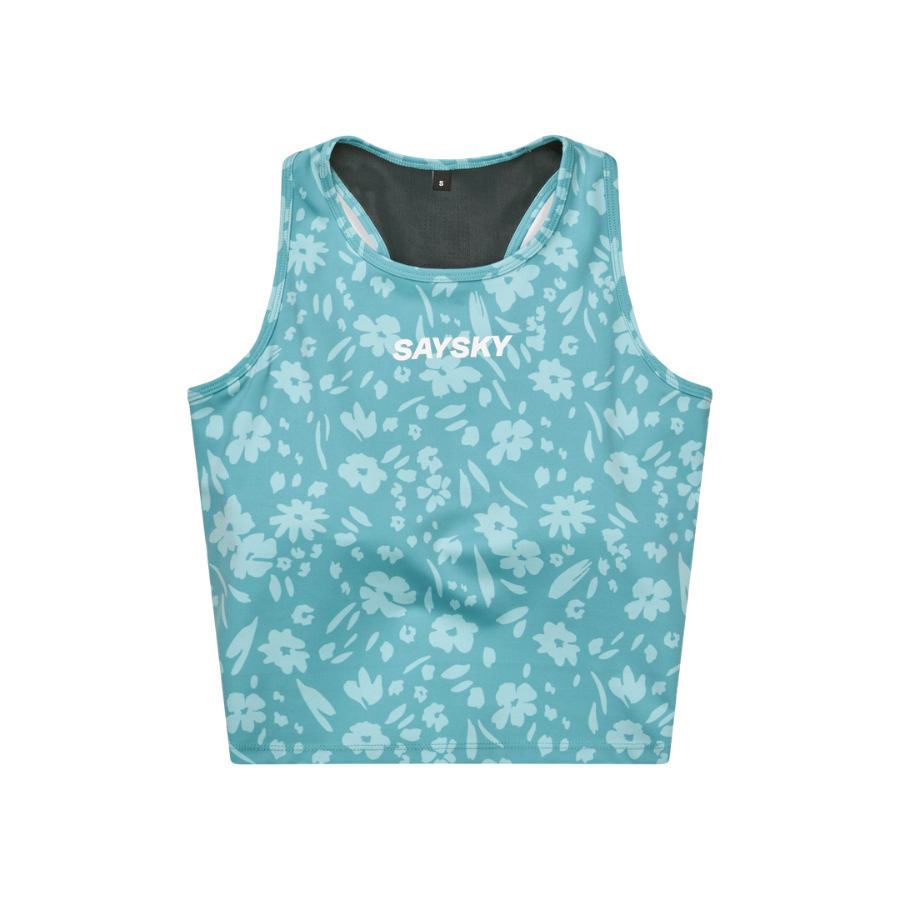 SAYSKY Women's Flower Combat Crop Top