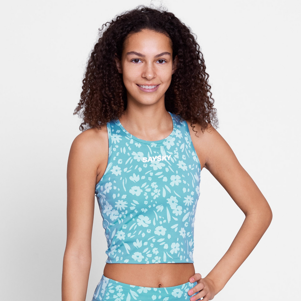 SAYSKY Women's Flower Combat Crop Top