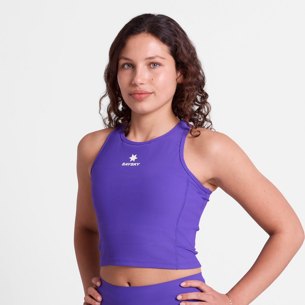 SAYSKY Women's Combat Rib Crop Top