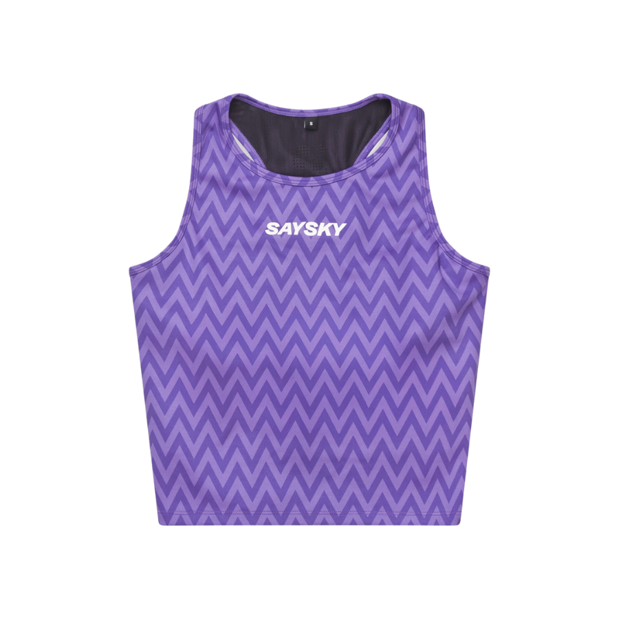 SAYSKY Women's Zig Zag Combat Crop Top