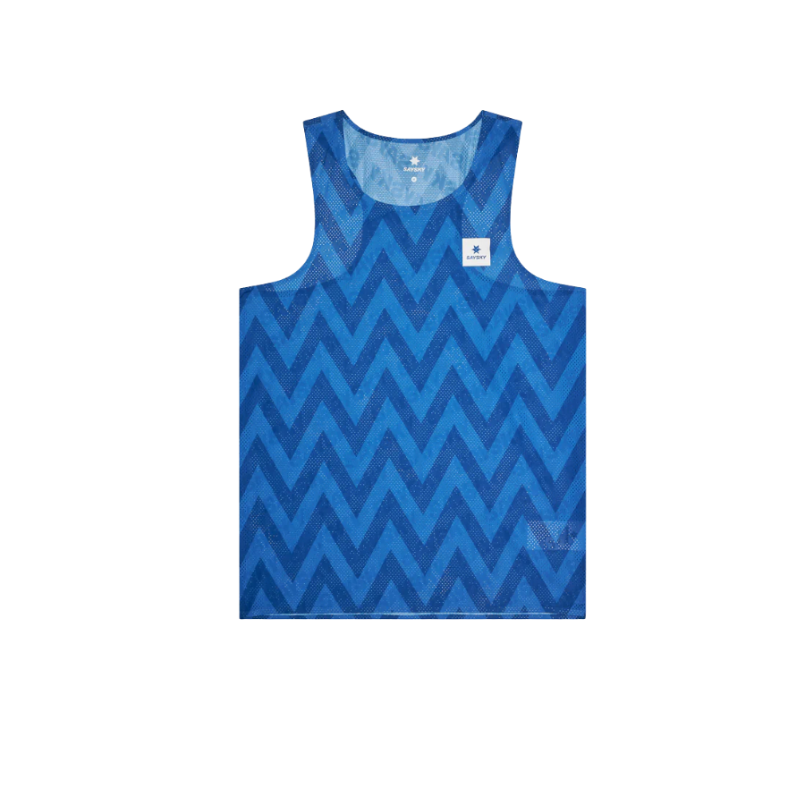 SAYSKY Men's Zig Zag Flow Air Singlet