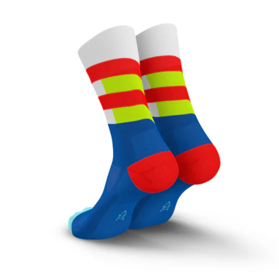 Incylence Unisex's Ultralight High-Cut Running Socks (Spirals)