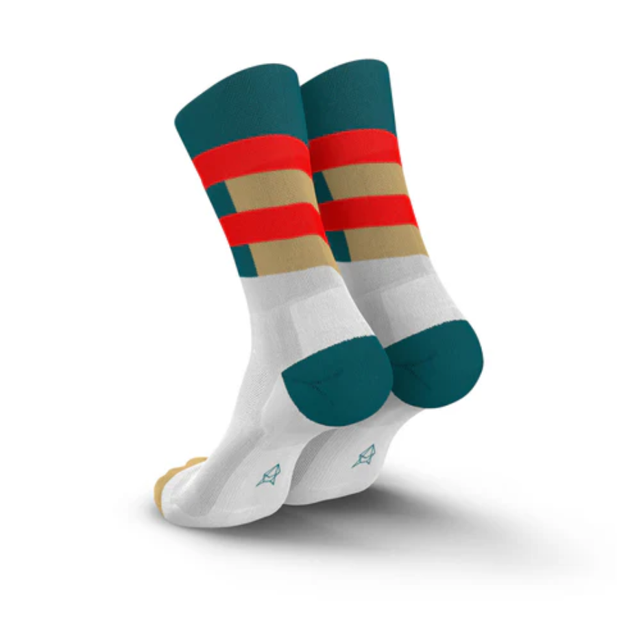 Incylence Unisex's Ultralight High-Cut Running Socks (Spirals)