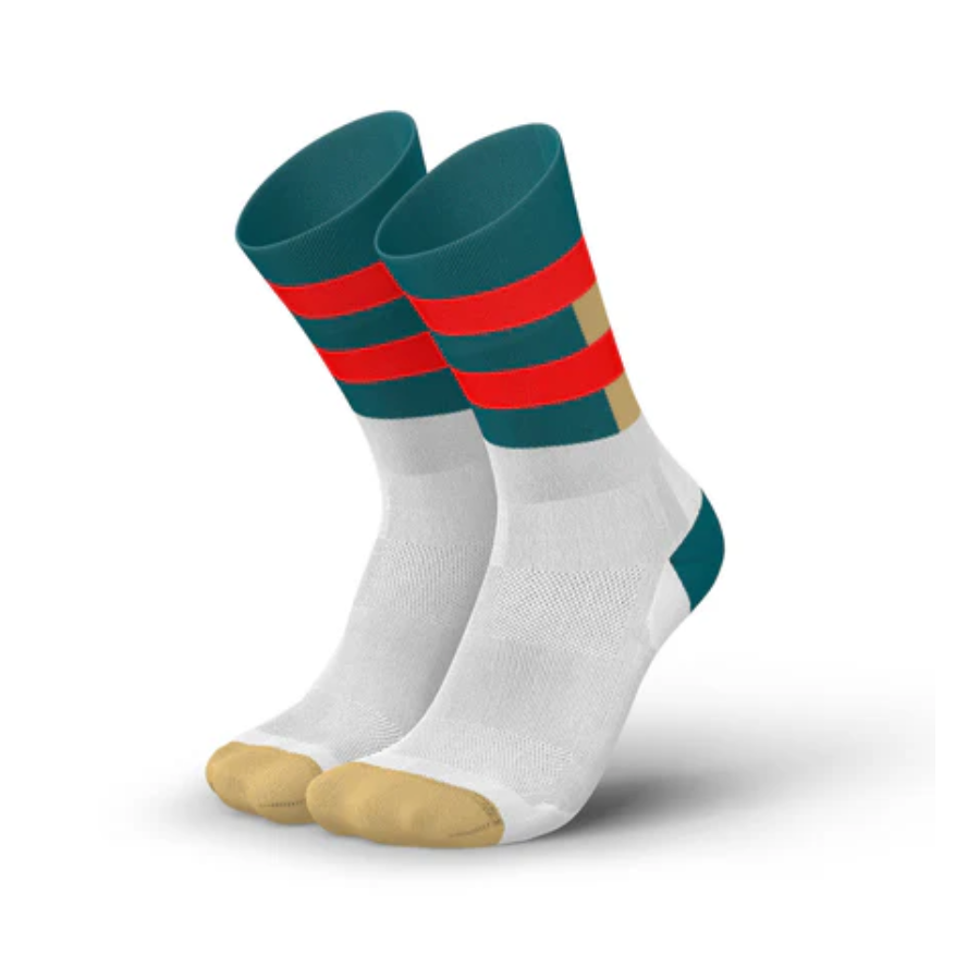 Incylence Unisex's Ultralight High-Cut Running Socks (Spirals)