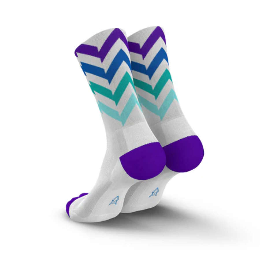 Incylence Unisex's Ultralight High-Cut Running Socks (Waves Mystic)