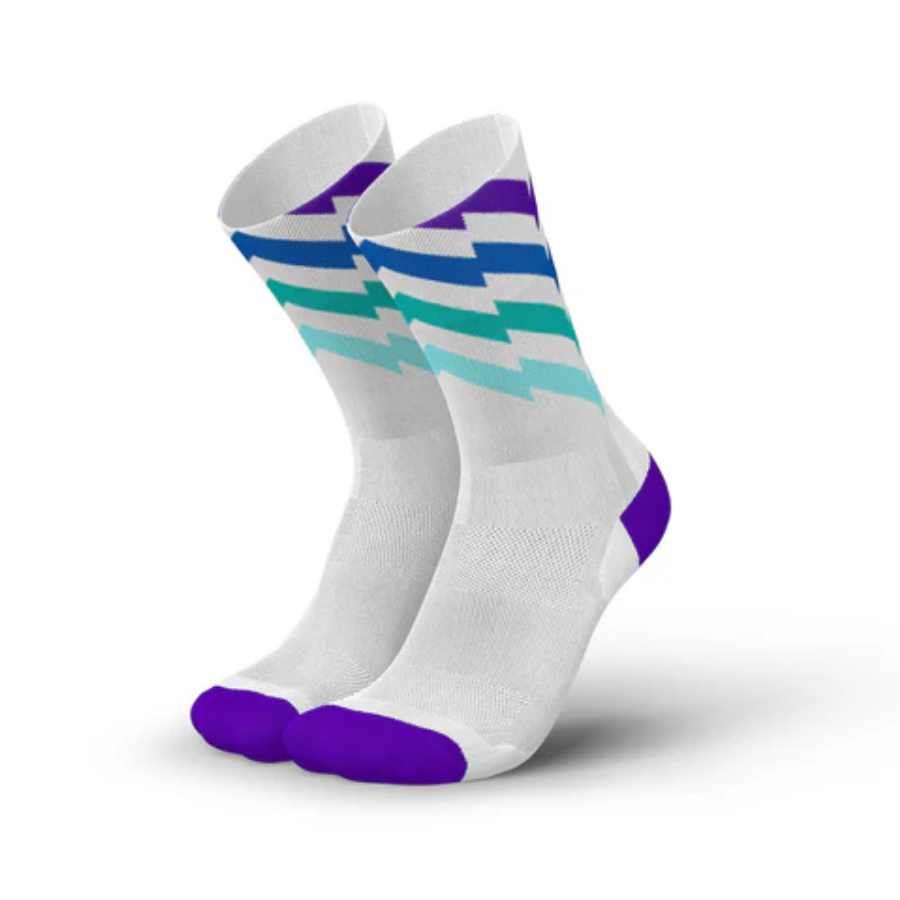 Incylence Unisex's Ultralight High-Cut Running Socks (Waves Mystic)