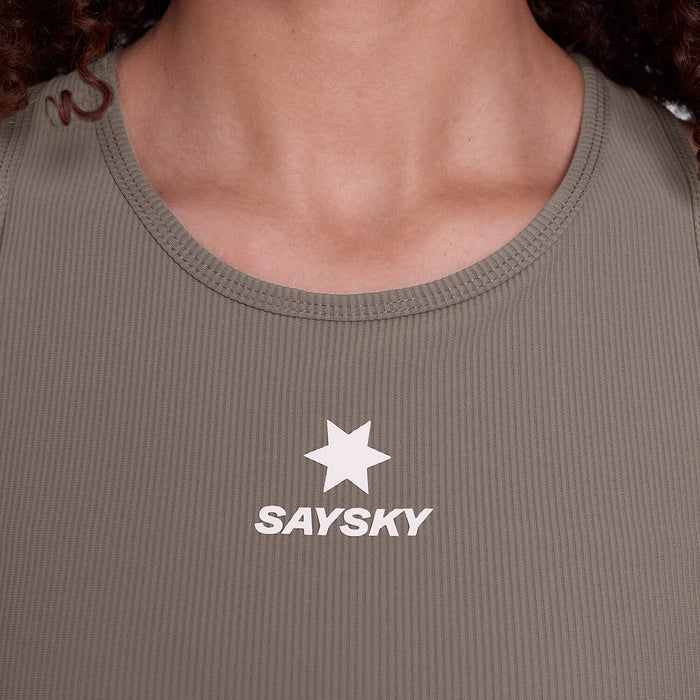 SAYSKY Women's Combat Rib Crop Top