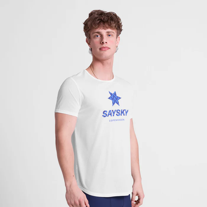 SAYSKY Men's Zig Zag Flow T-shirt