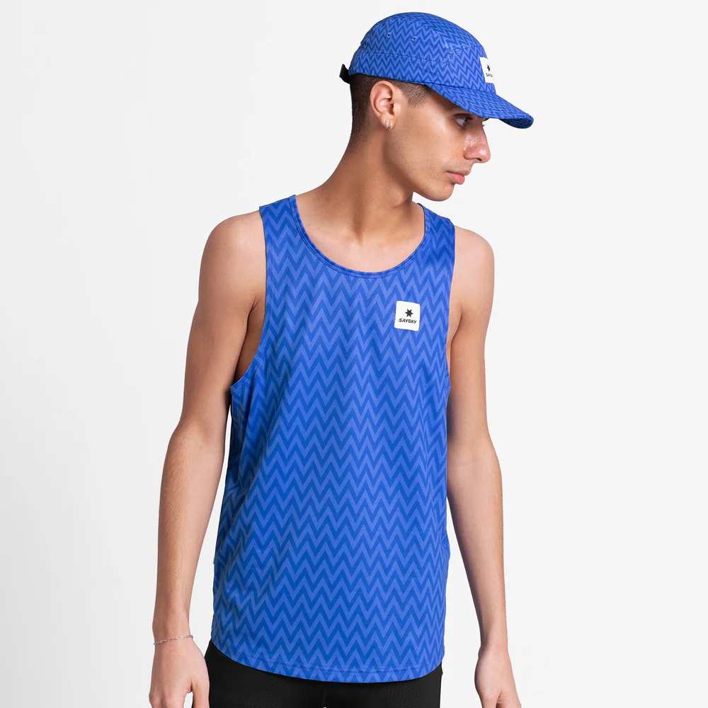 SAYSKY Men's Zig Zag Combat Singlet