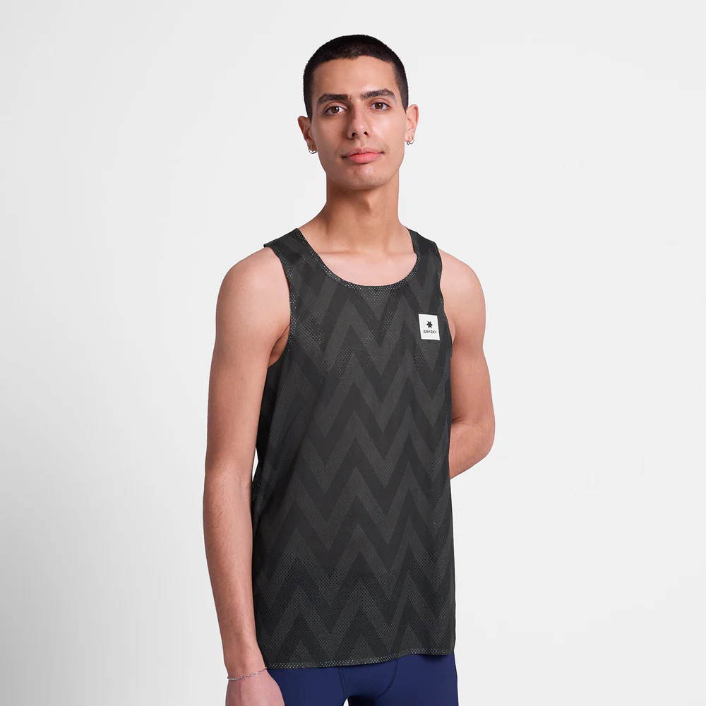 SAYSKY Men's Zig Zag Flow Air Singlet