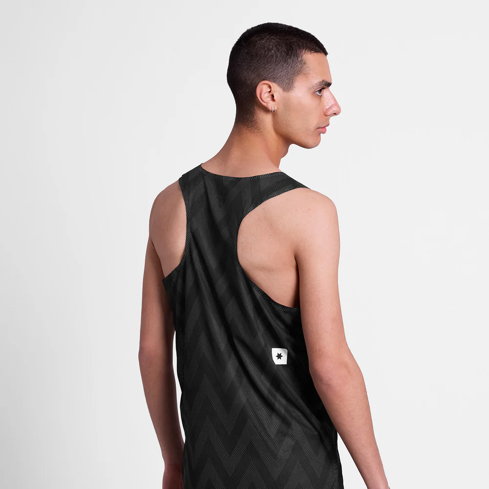SAYSKY Men's Zig Zag Flow Air Singlet