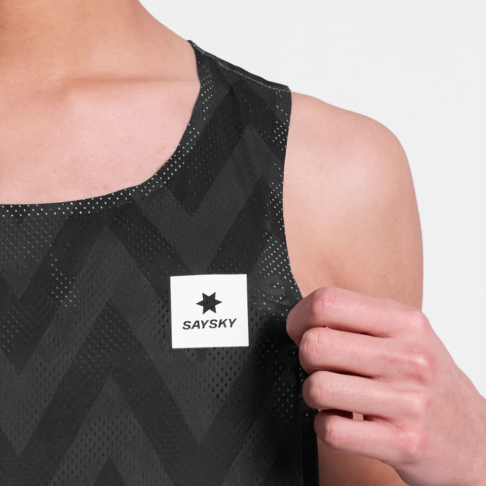 SAYSKY Men's Zig Zag Flow Air Singlet