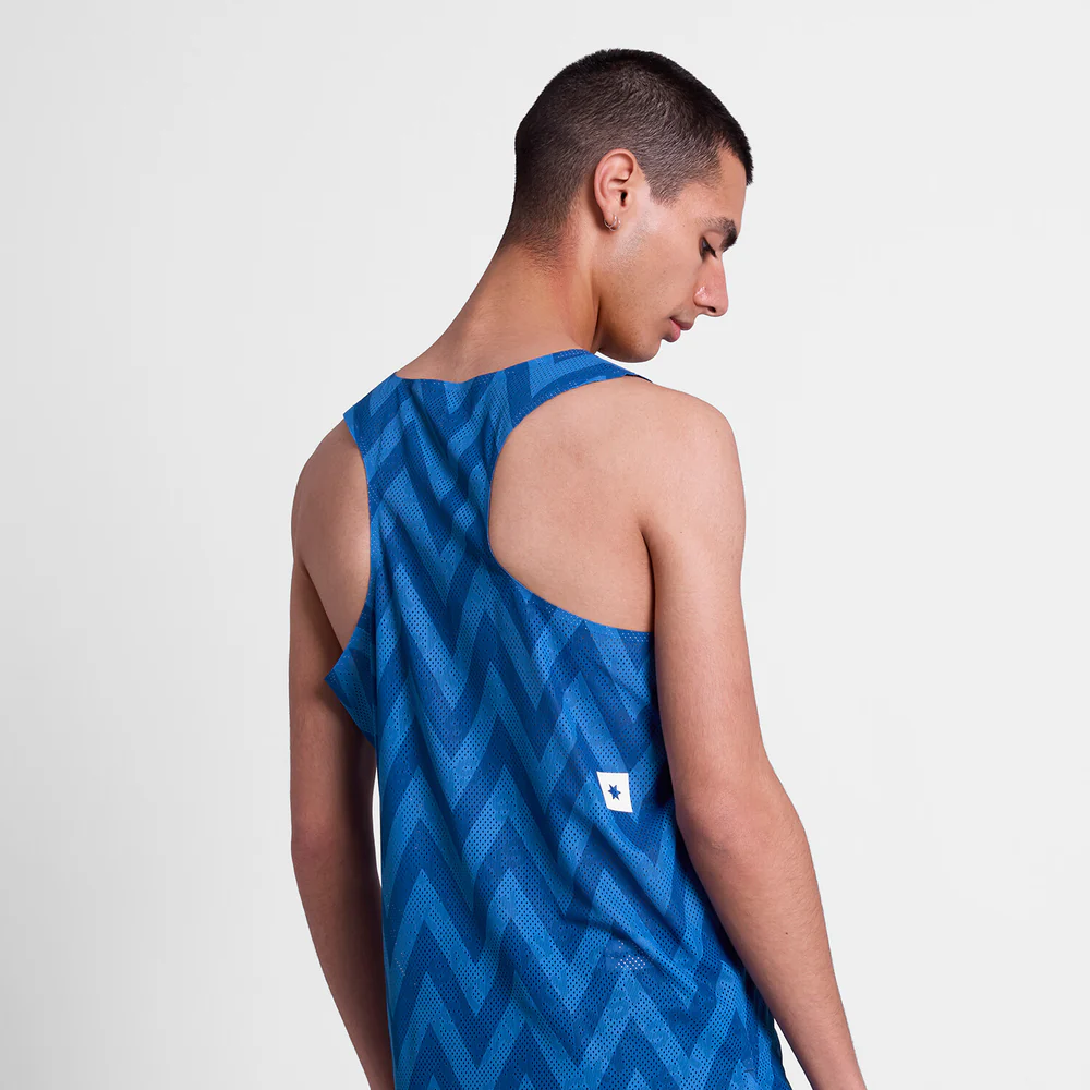 SAYSKY Men's Zig Zag Flow Air Singlet