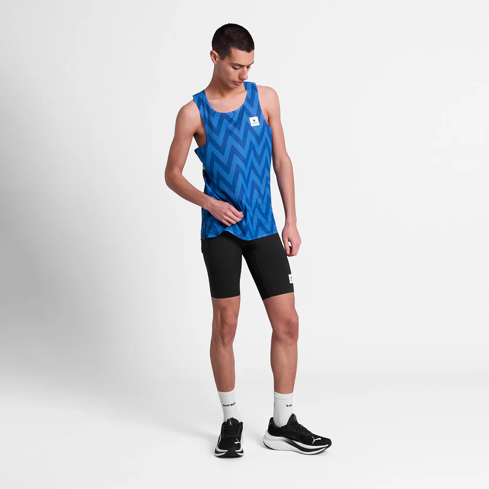 SAYSKY Men's Zig Zag Flow Air Singlet
