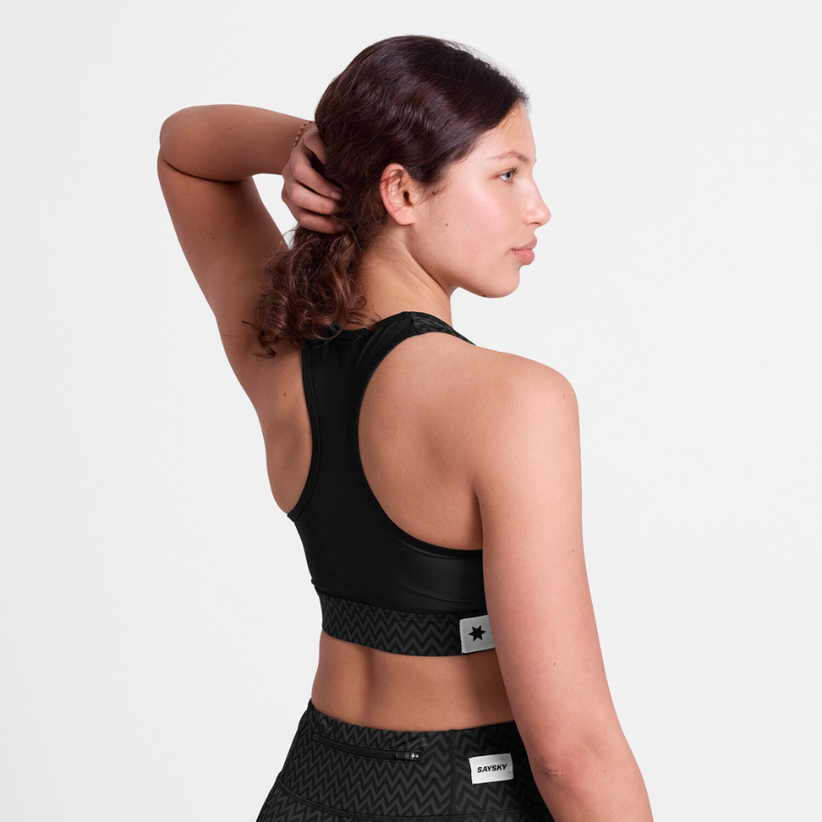 SAYSKY Women's Zig Zag Combat Sports Bra