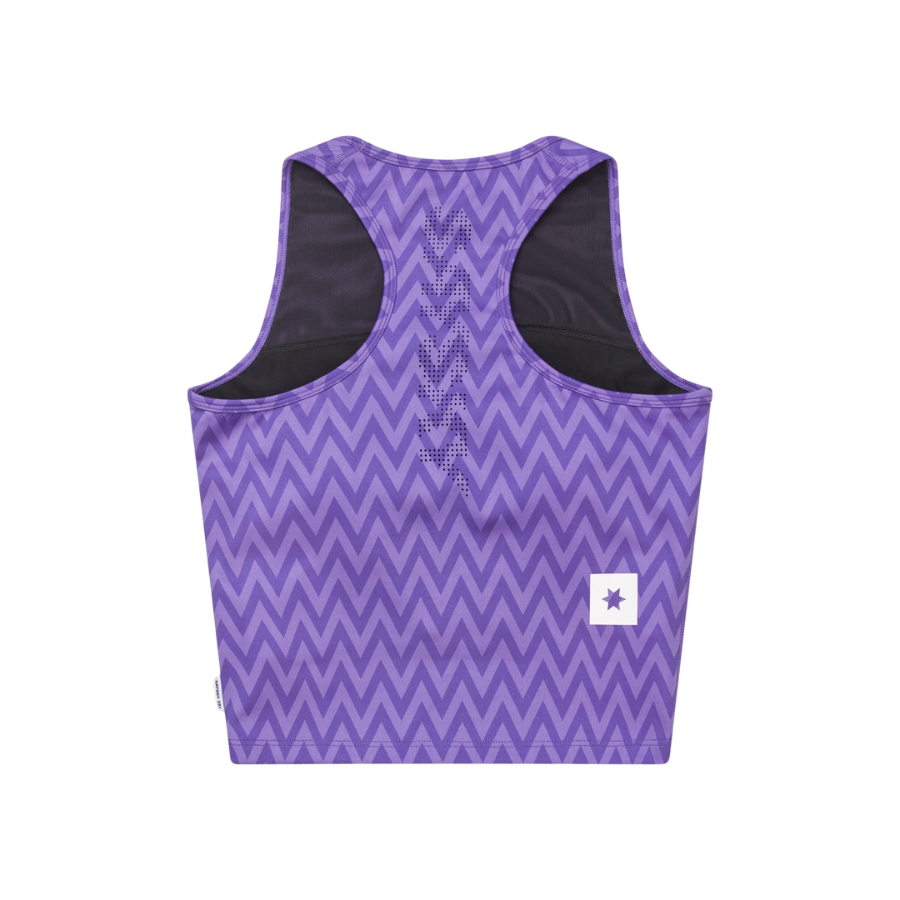 SAYSKY Women's Zig Zag Combat Crop Top