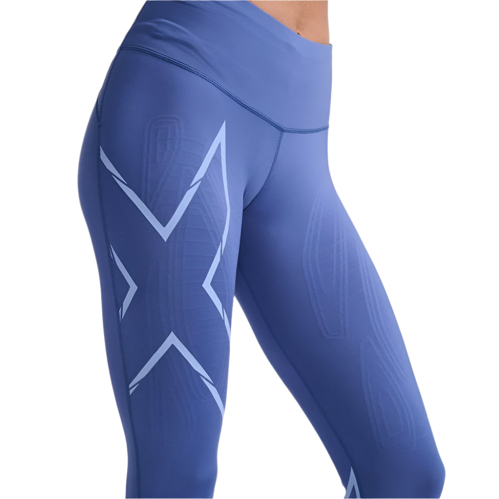 2XU Women's Light Speed Mid-Rise Compression Tights (MAR/ HRF)