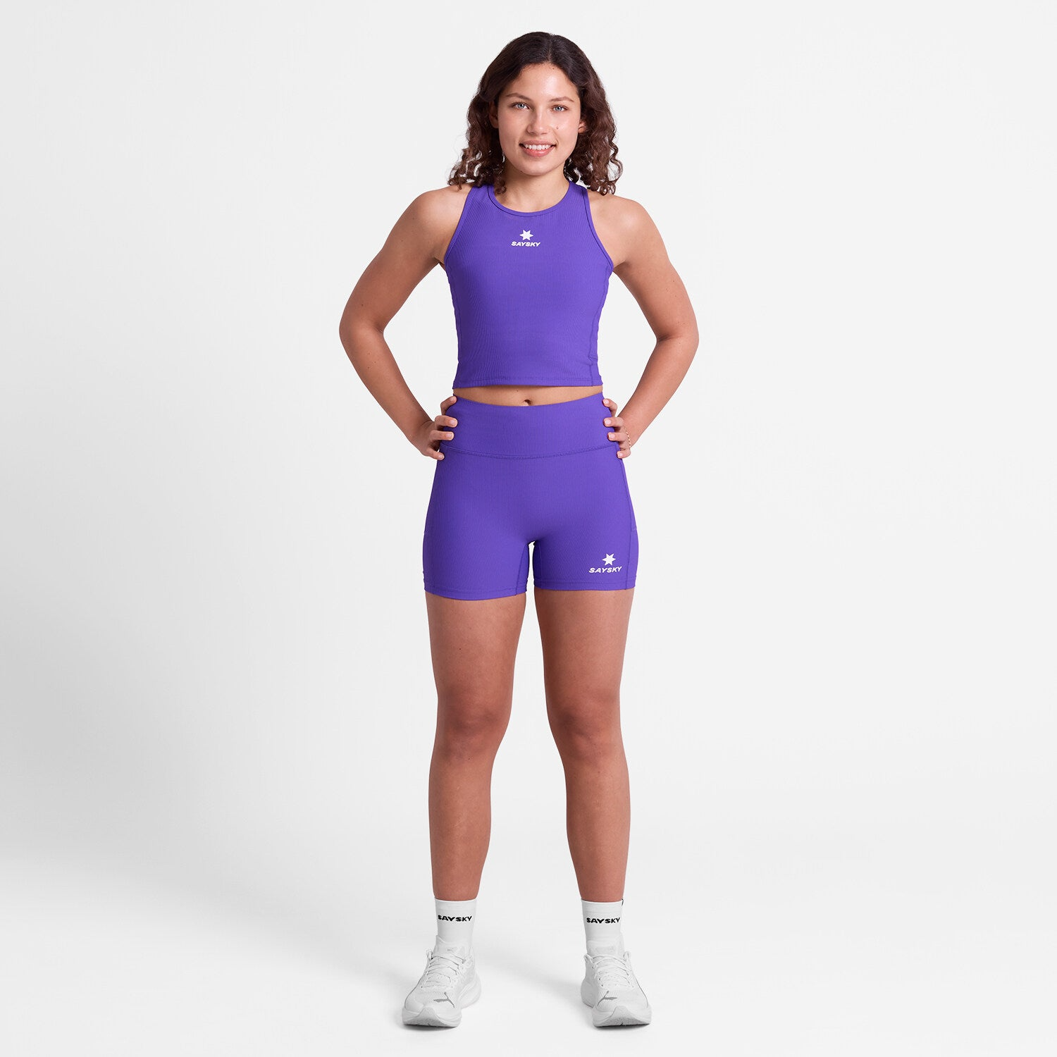 SAYSKY Women's Combat Rib Crop Top