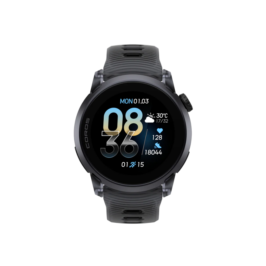 Coros Pace 4 Multisport Watch (Black Crystal Silicon Band)