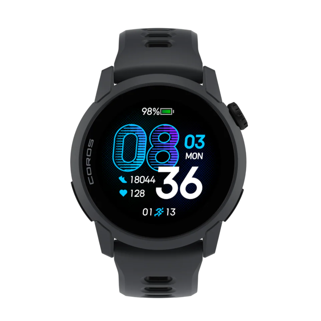 Coros Pace 4 Multisport Watch (Black Silicon Band)
