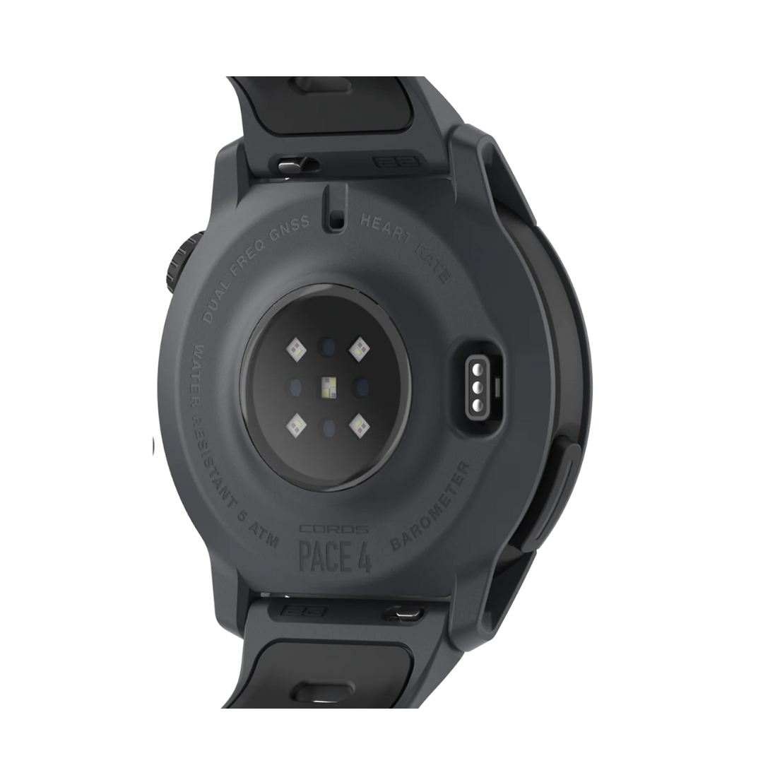 Coros Pace 4 Multisport Watch (Black Silicon Band)