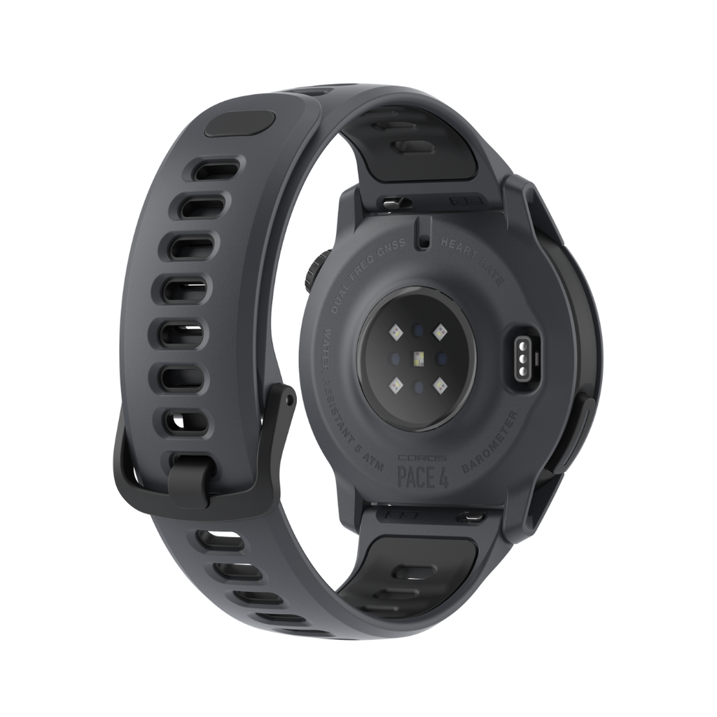 Coros Pace 4 Multisport Watch (Black Silicon Band)