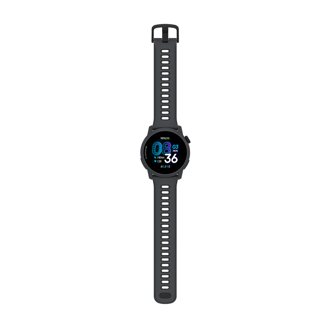 Coros Pace 4 Multisport Watch (Black Silicon Band)