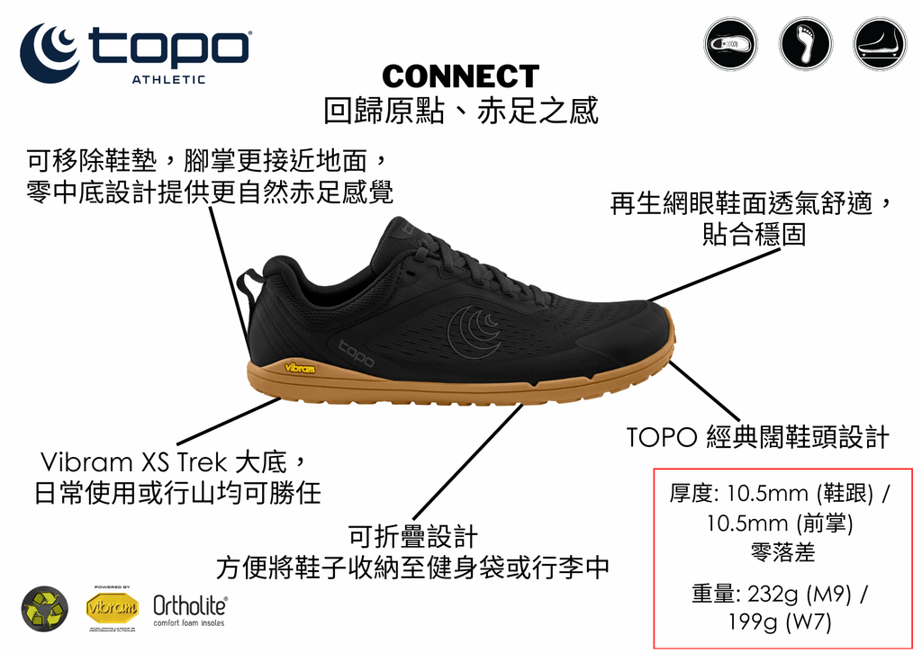 Topo Athletic Women's Connect Trail Running Shoes