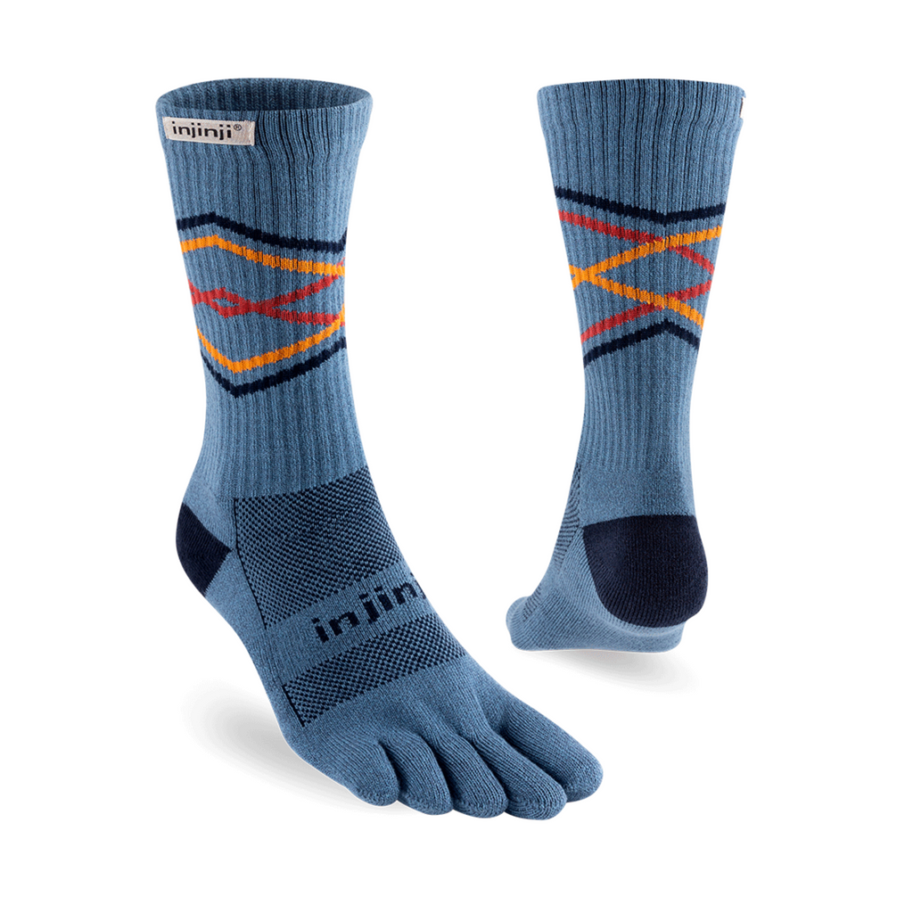 injinji Unisex's Trail Midweight Crew Socks (213170)