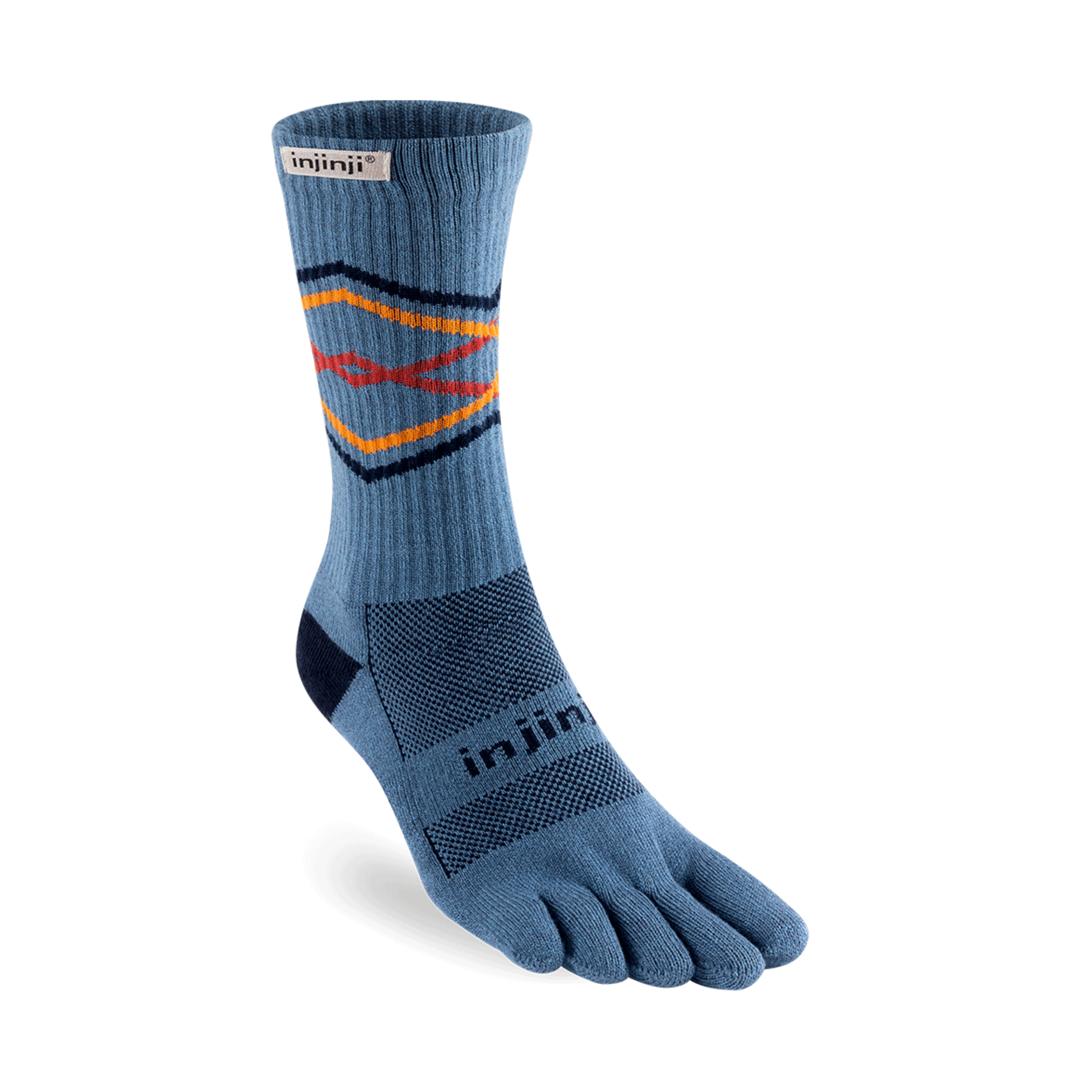 injinji Unisex's Trail Midweight Crew Socks (213170)