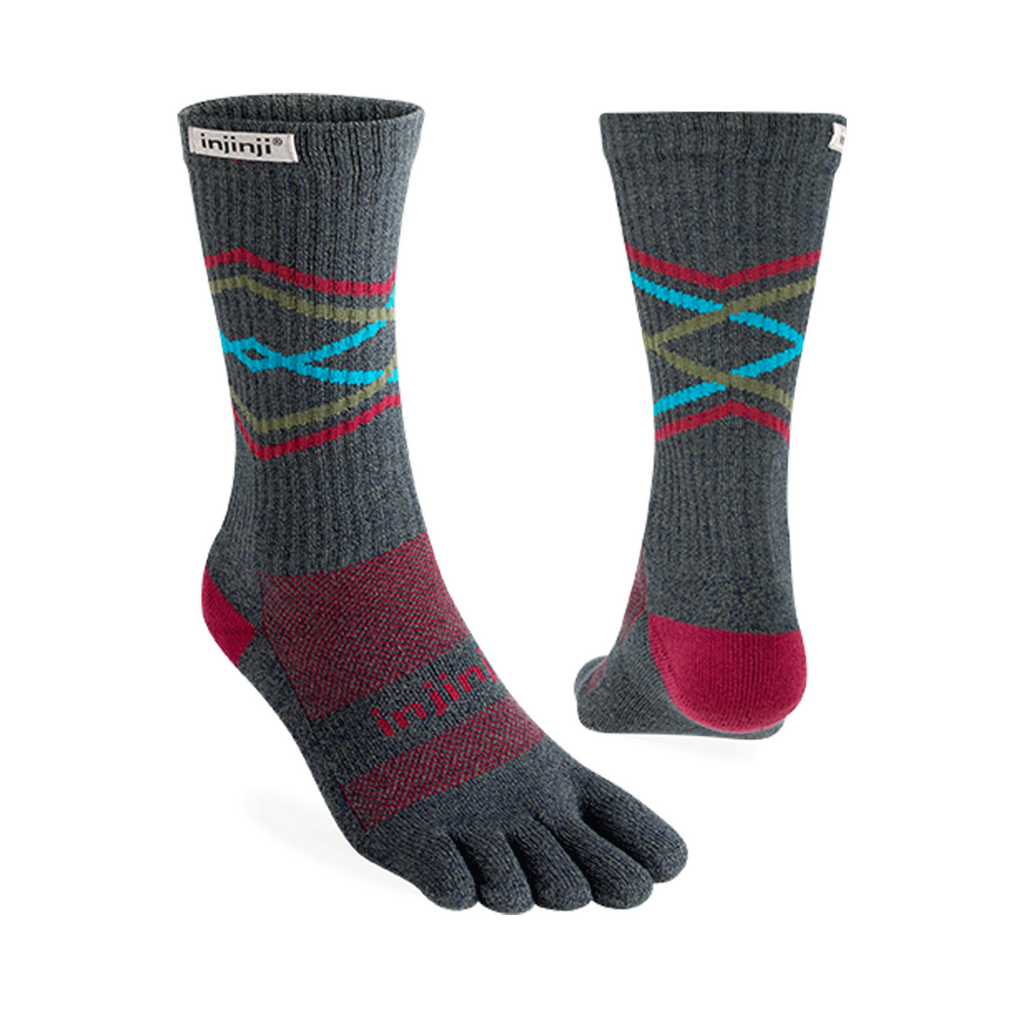 injinji Unisex's Trail Midweight Crew Socks (213170)