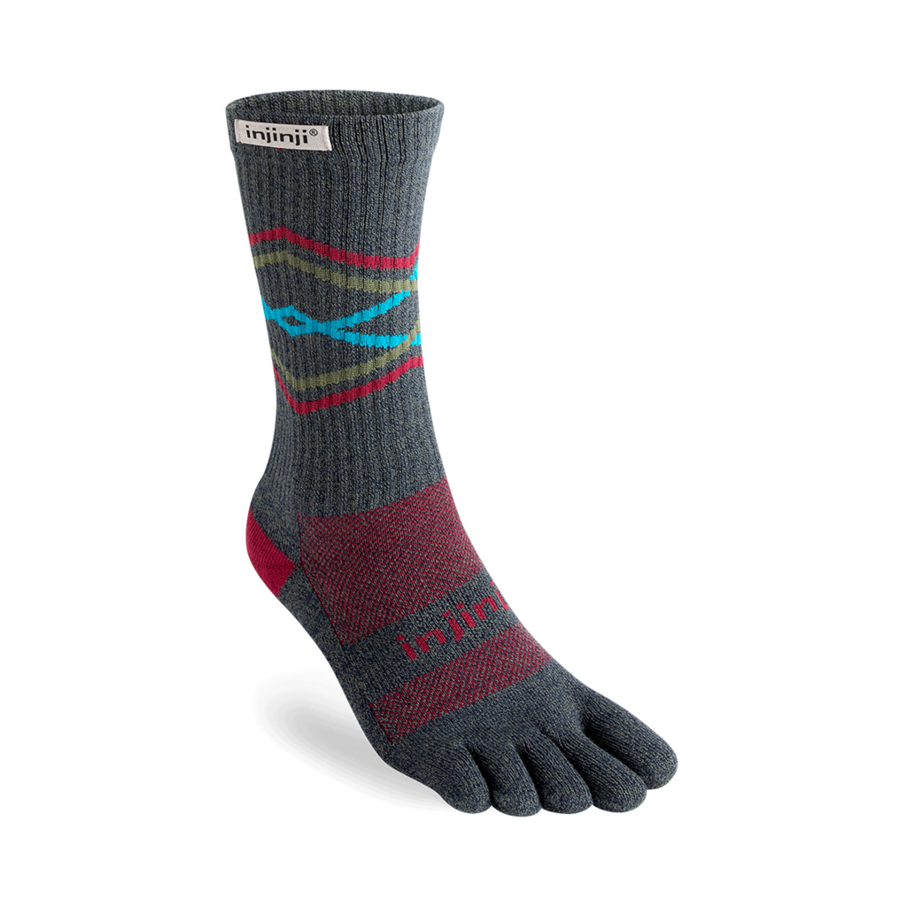 injinji Unisex's Trail Midweight Crew Socks (213170)