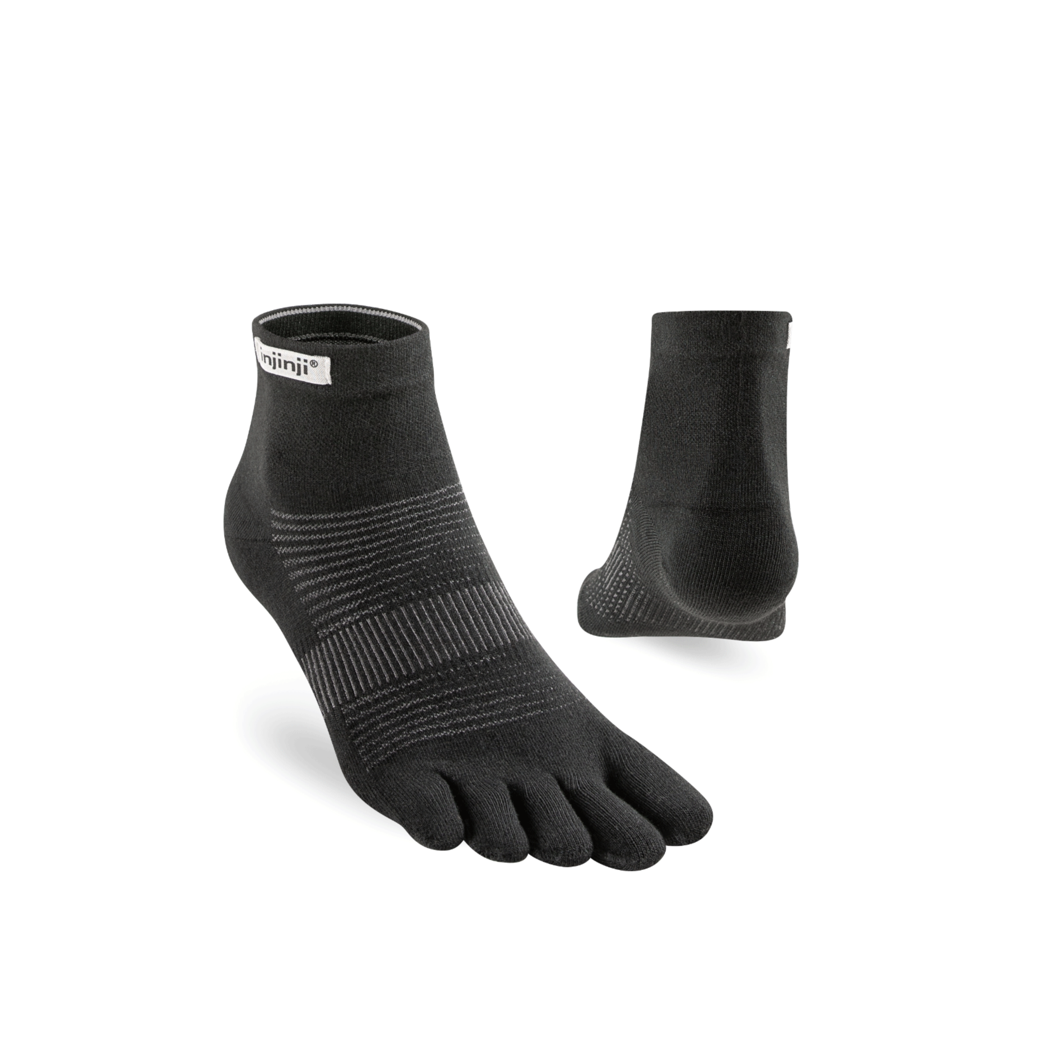 injinji Unisex's Run Lightweight Mini-Crew Socks (281130)
