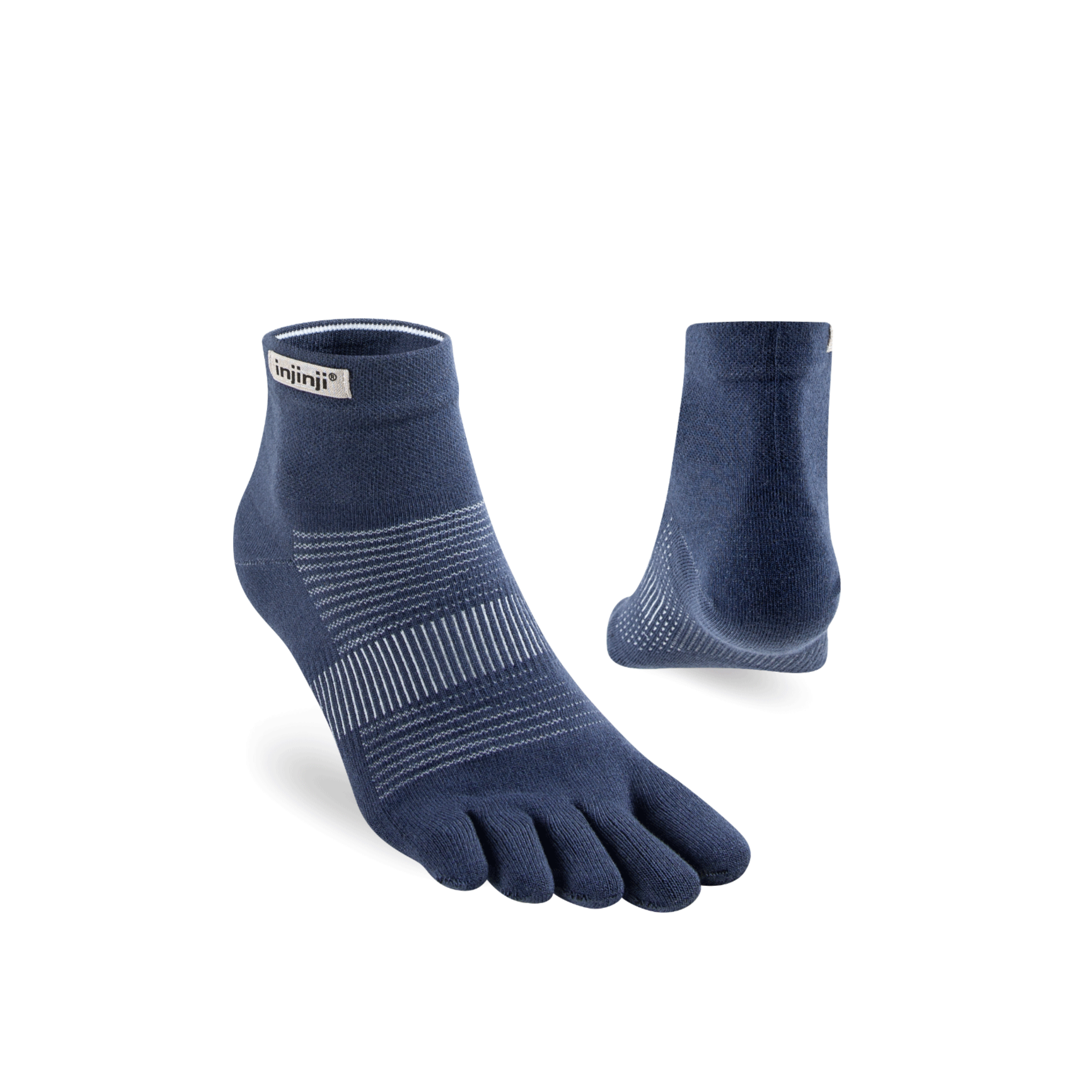 injinji Unisex's Run Lightweight Mini-Crew Socks (281130)