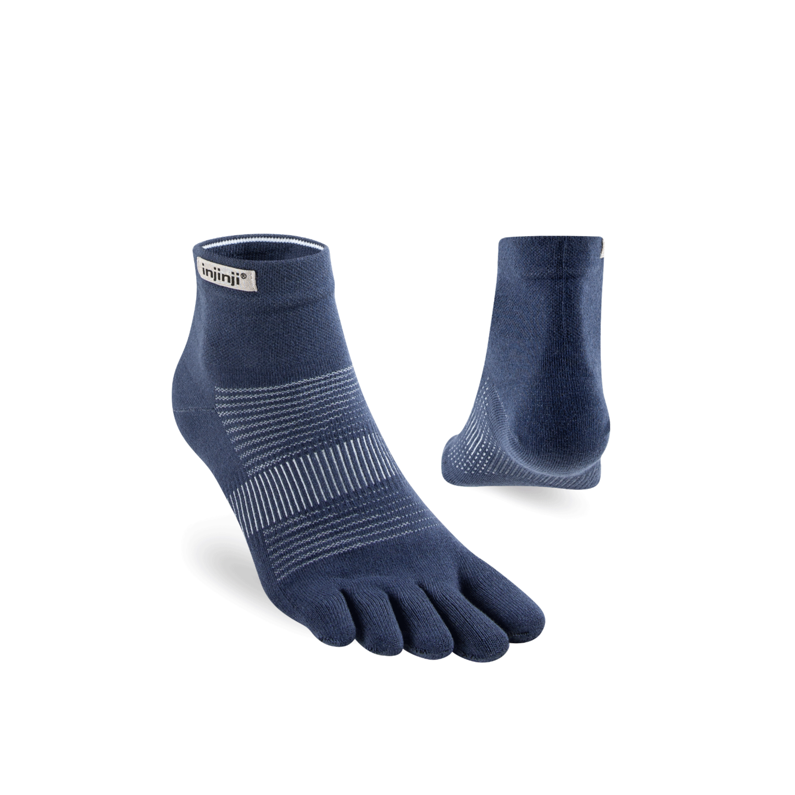 injinji Unisex's Run Original Weight Mini-Crew Socks (282130)