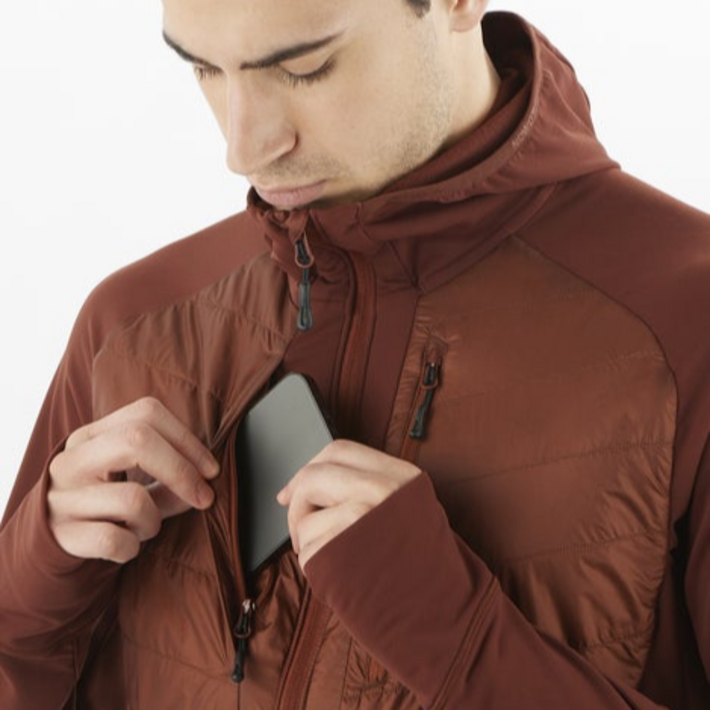 Salomon Men's Elixir Hybrid HD Insulated Hooded Jacket (LC2291600)
