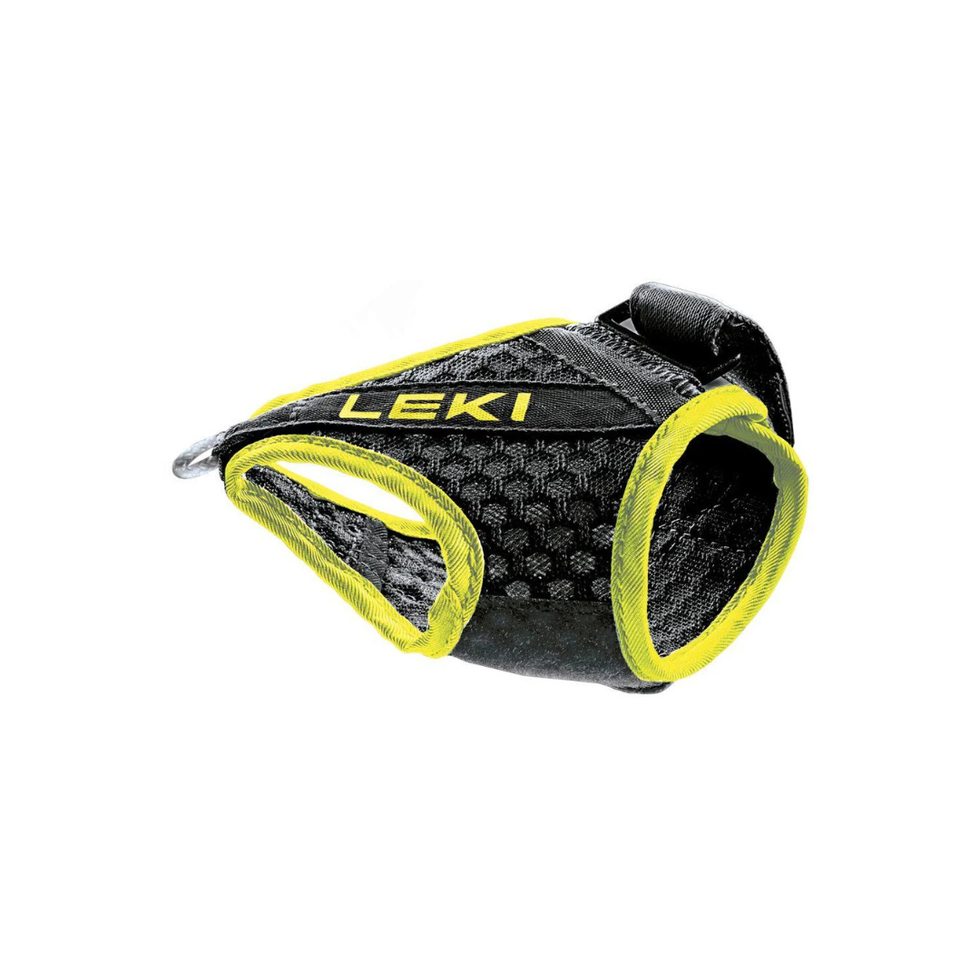 Leki Shark Frame Strap Mesh Trail Running Poles (Black/Neon Yellow)