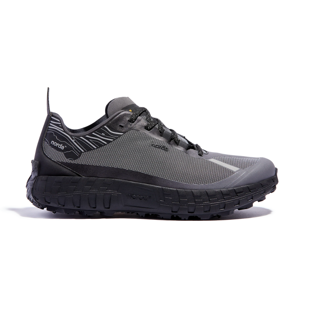 Norda Men's 001 G+ Spikes Trail Running Shoes (Black)