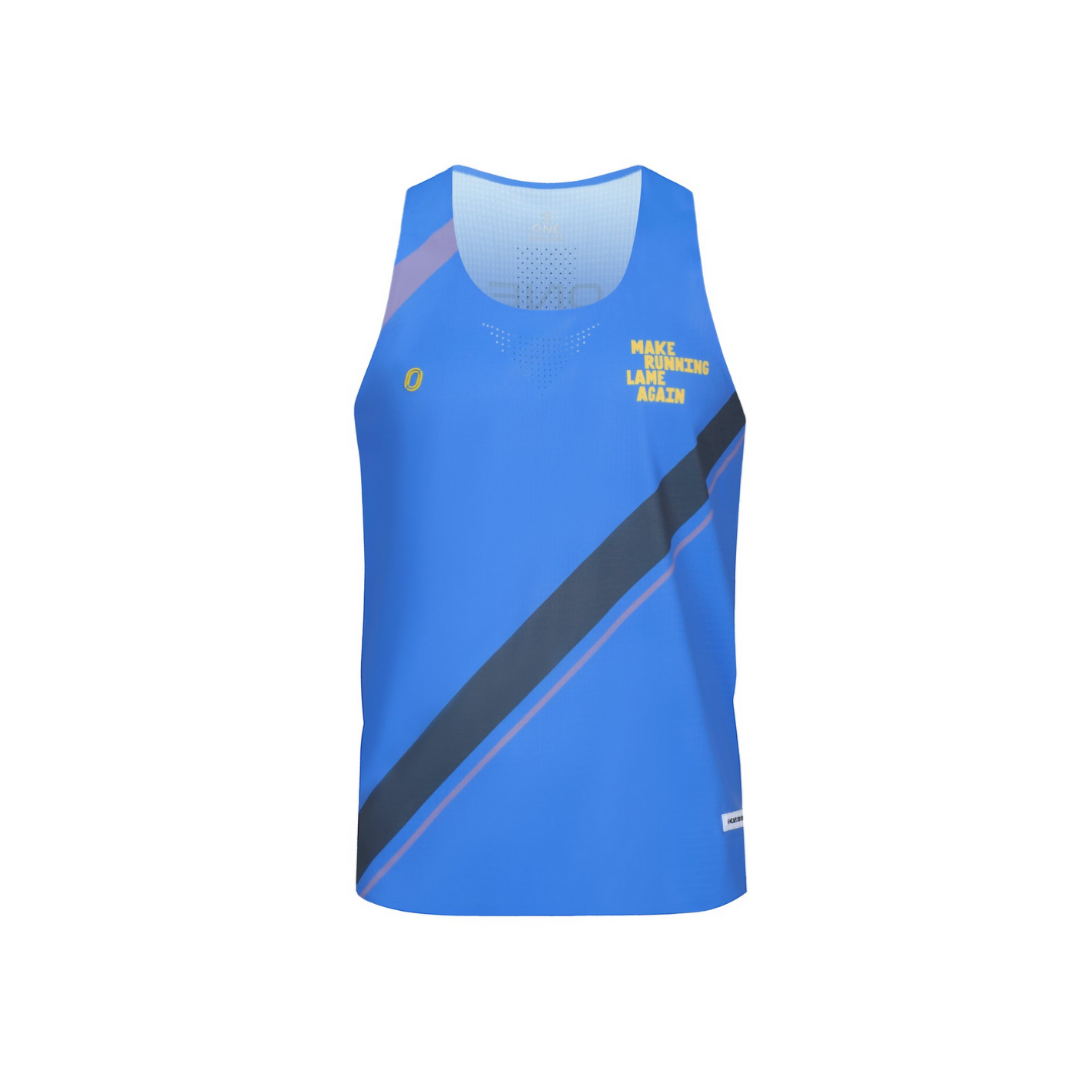 One Running Men's Victory Speed Tech Singlet (Heaps Good Runners)