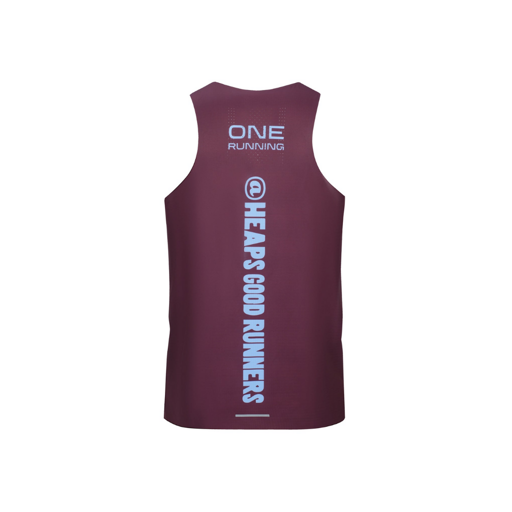 One Running Men's Victory Speed Tech Singlet (Heaps Good Runners)
