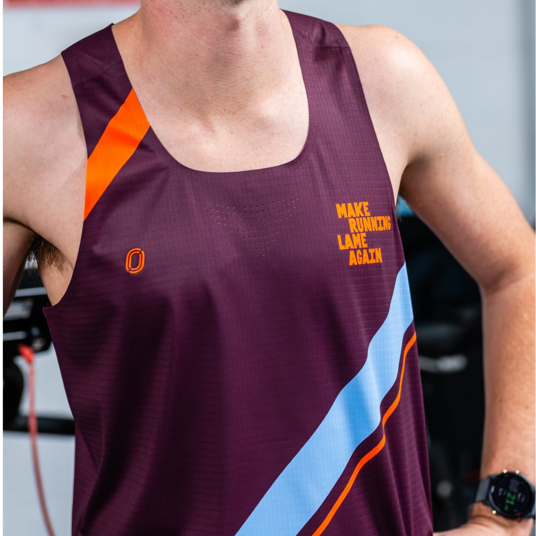 One Running Men's Victory Speed Tech Singlet (Heaps Good Runners)