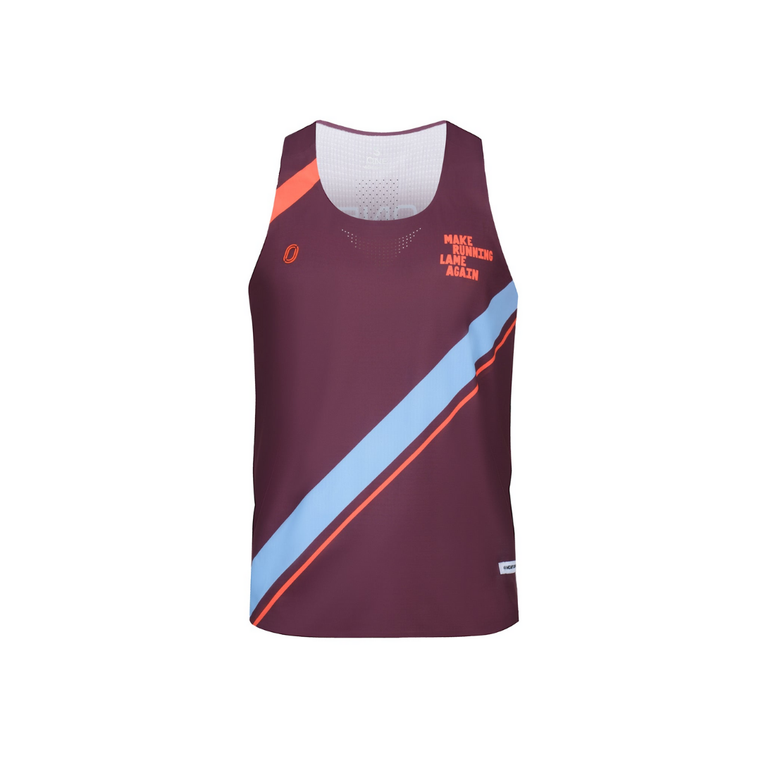 One Running Men's Victory Speed Tech Singlet (Heaps Good Runners)