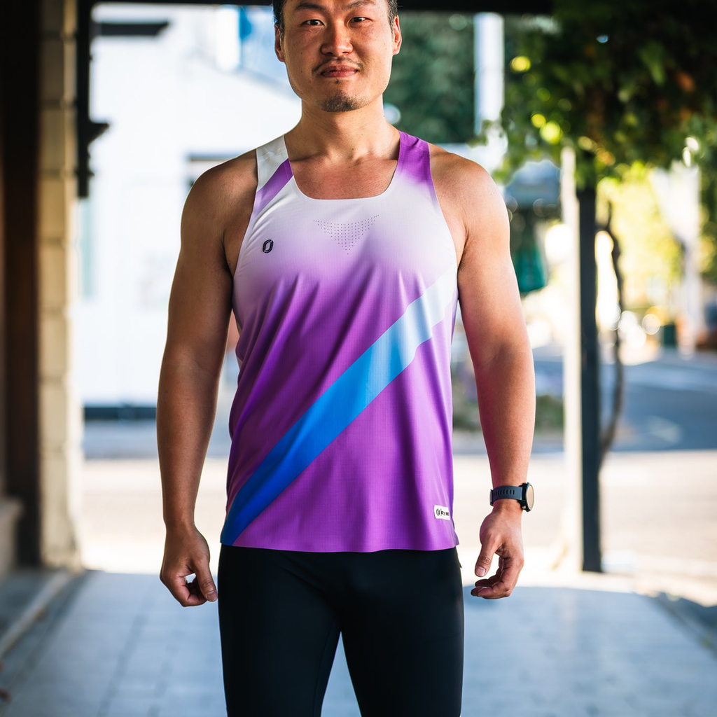 One Running Men's Victory Speed Tech Singlet (Ignition)